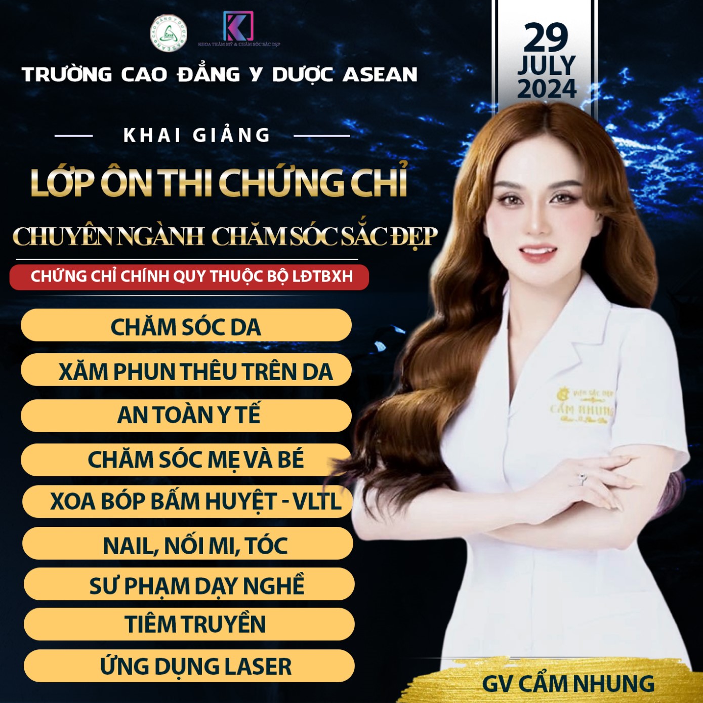 GV - Nguyễn Cẩm Nhung-  Bộ môn chăm sóc da