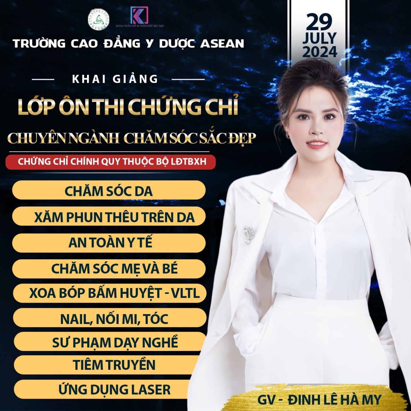 GV- Đinh Lê Hà MY - Bộ môn Chăm sóc da
